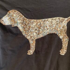 VICTORIA SECRET PINk Women’s Classic Black Long Sleeve Tee